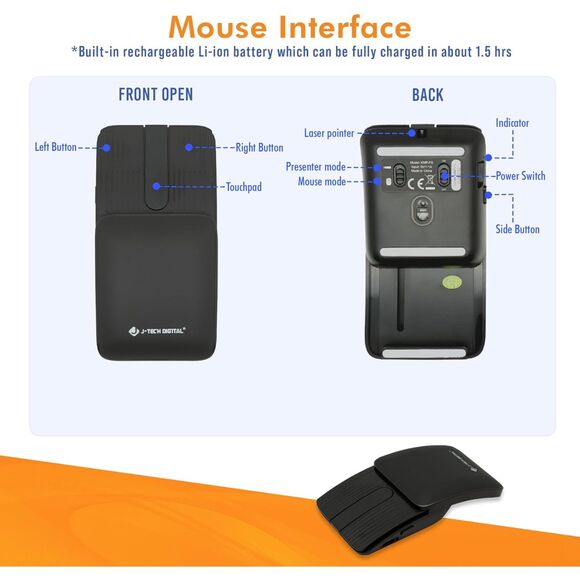 J-Tech Digital Ultra Slim Bluetooth Keyboard & Mouse (1523) - Picture 6 of 8